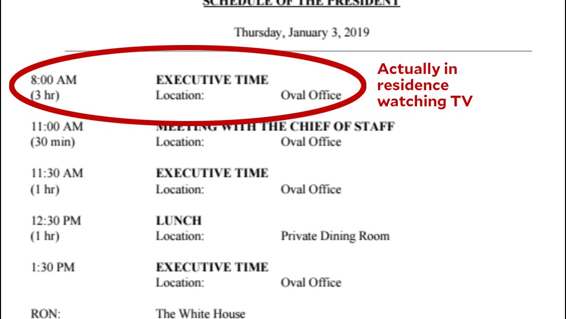 President Trump Spends 60% of Average Day in Executive Time – Mother Jones