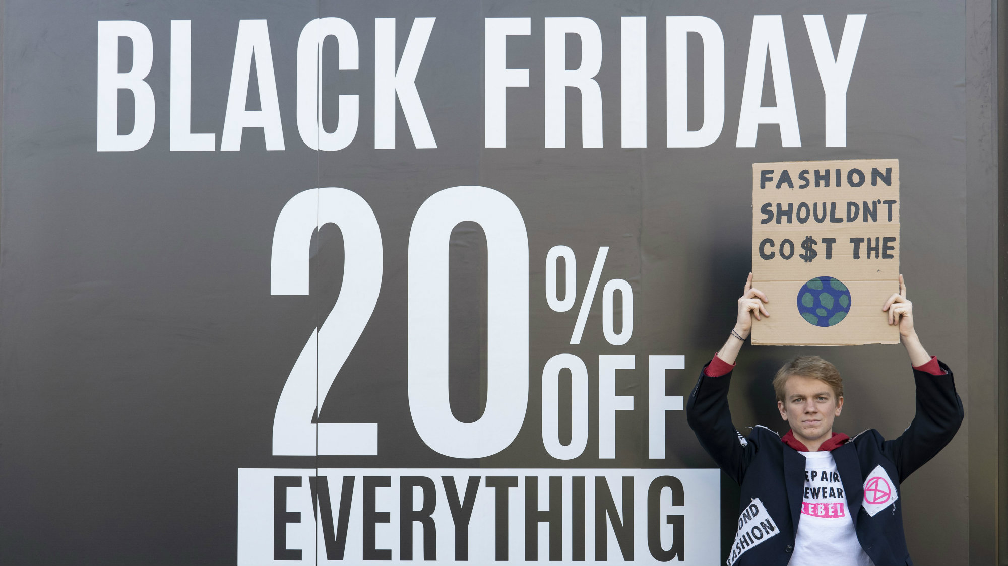 Climate Activists Protest Black Friday Around the World Mother Jones