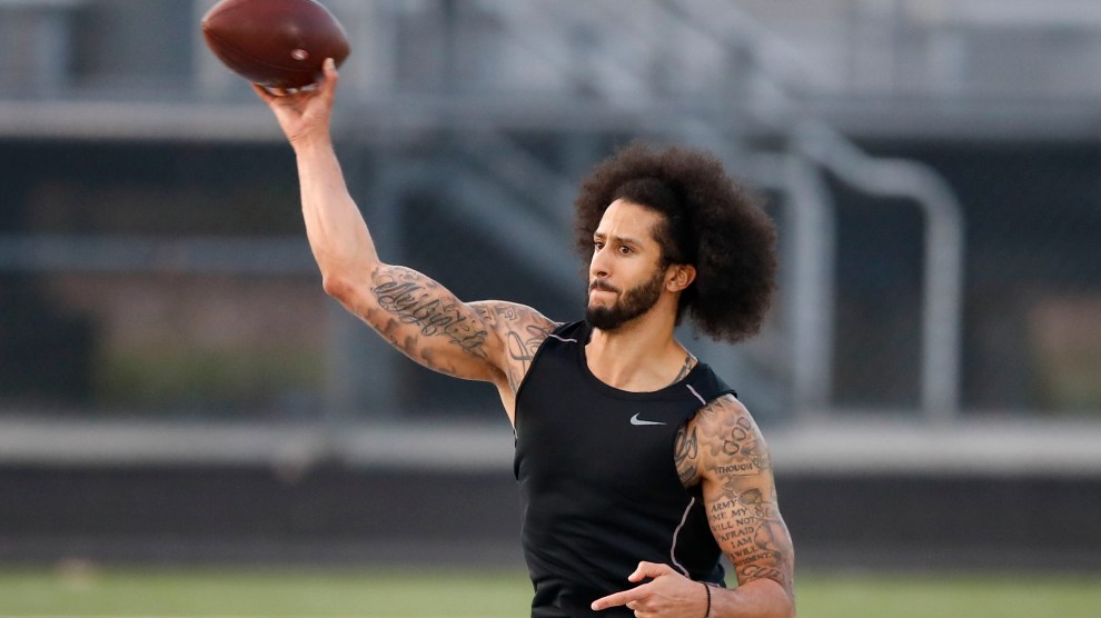 Colin Kaepernicks Workout Day Was A Total Shitshow Even By