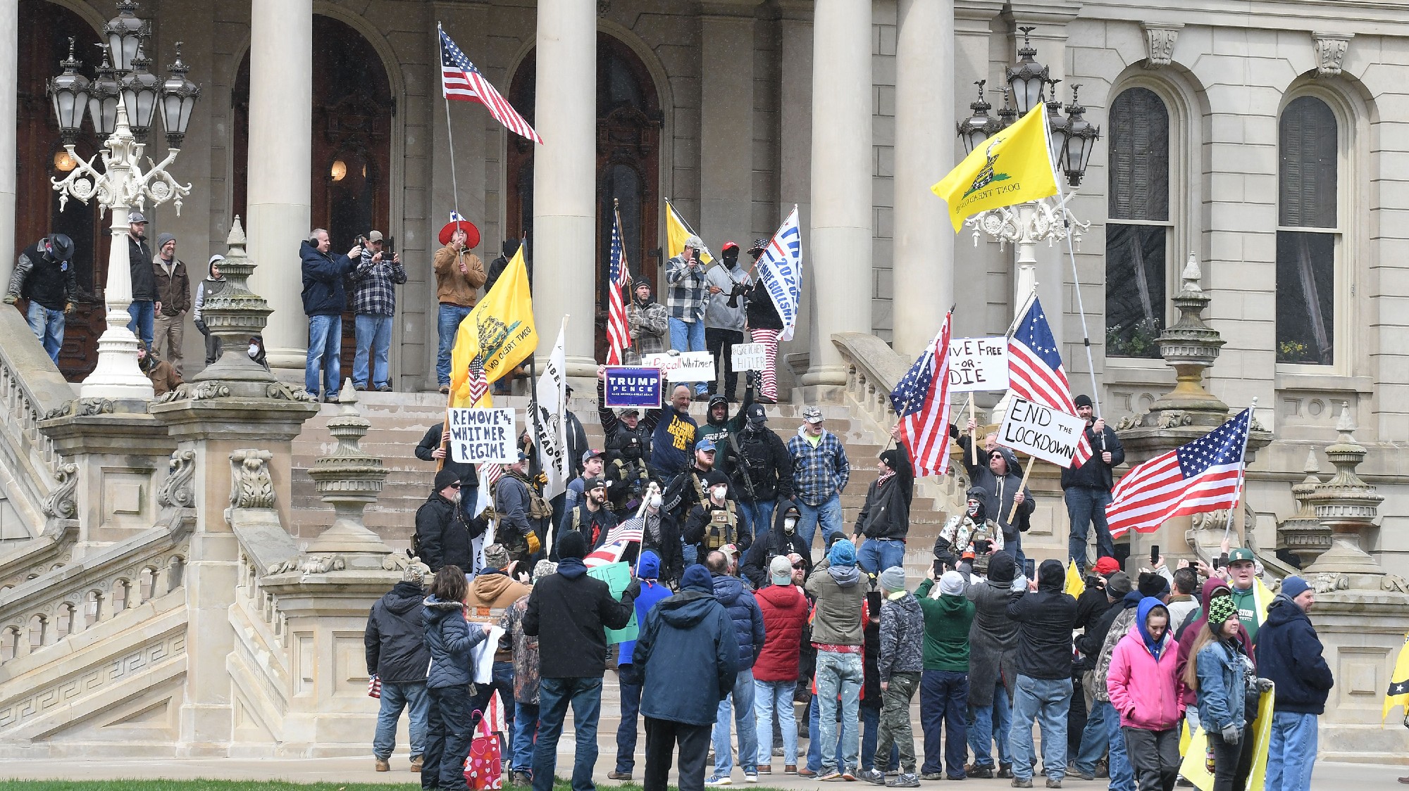 Armed Protesters Stormed The Michigan Statehouse This Afternoon   MichiganProtest04302020 