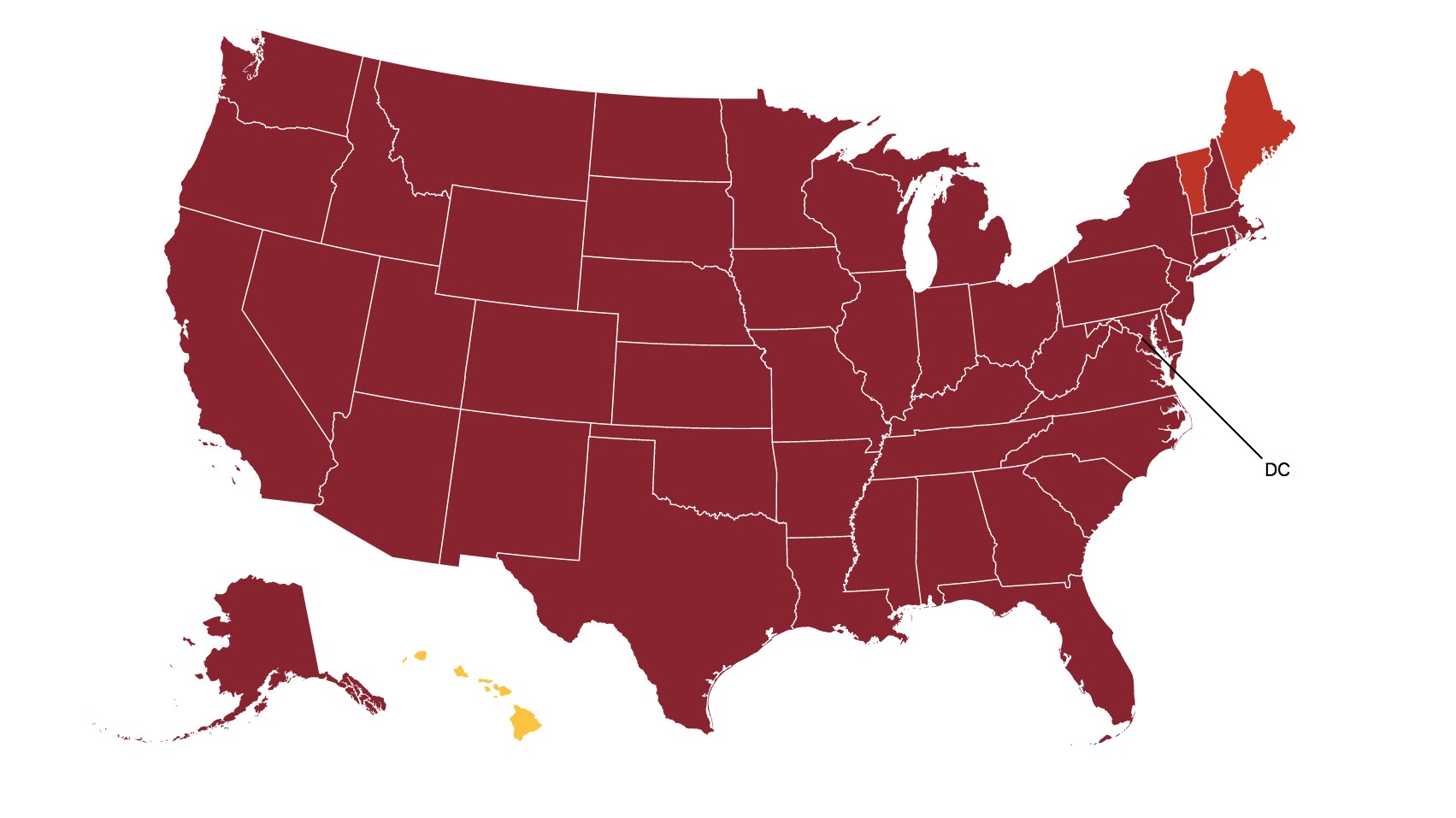 United States Flag Map. 2d animation USA Pennsylvania. Red Politics MTTG. Sales in the Continental United States.