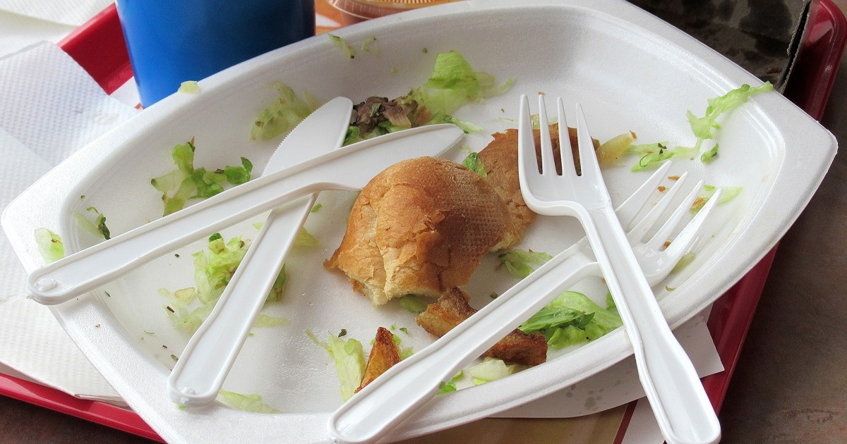 Single-use plastic plates and cutlery to be banned in England, Plastics