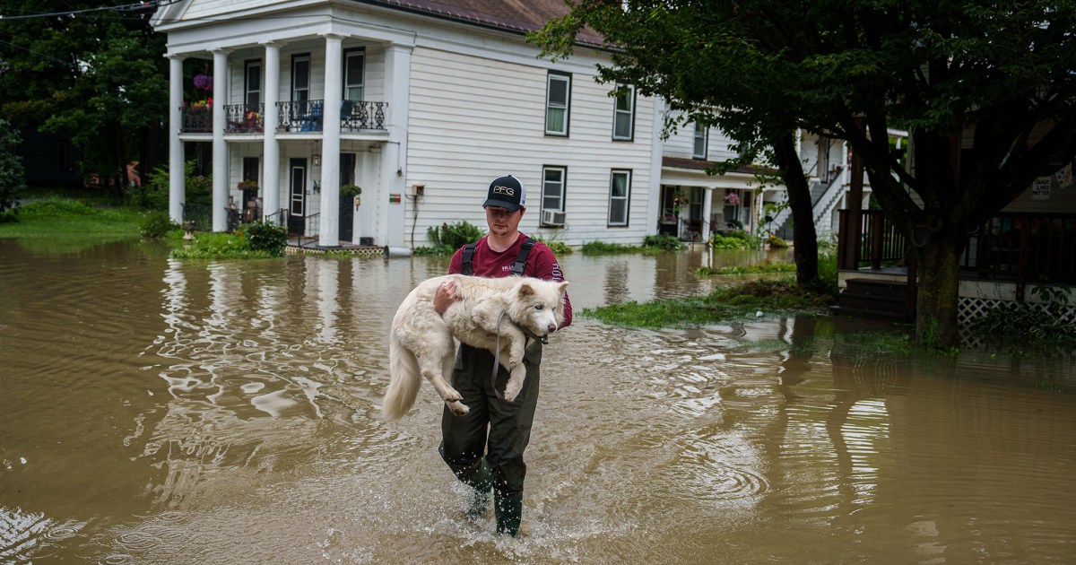 Examples of flood-related tweets containing images that can help in