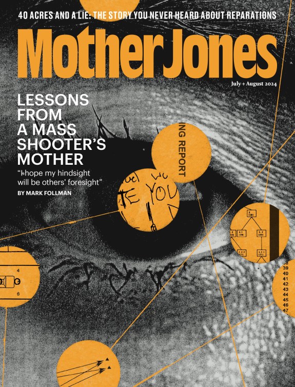 Mother Jones Magazine Cover : July + August 2024
