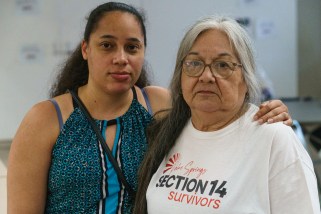 Portrait of two women.