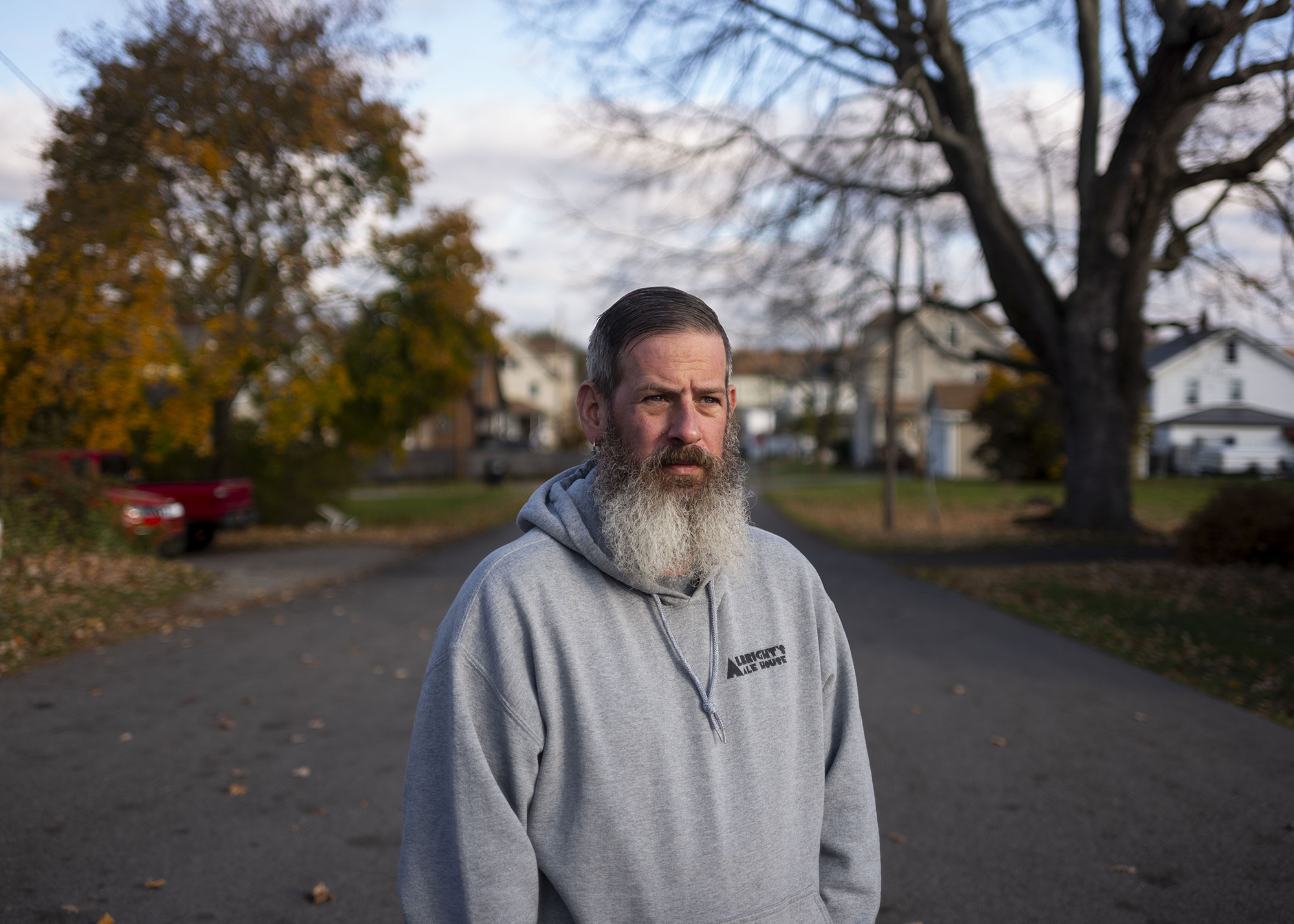 Portrait of a man with a beard.