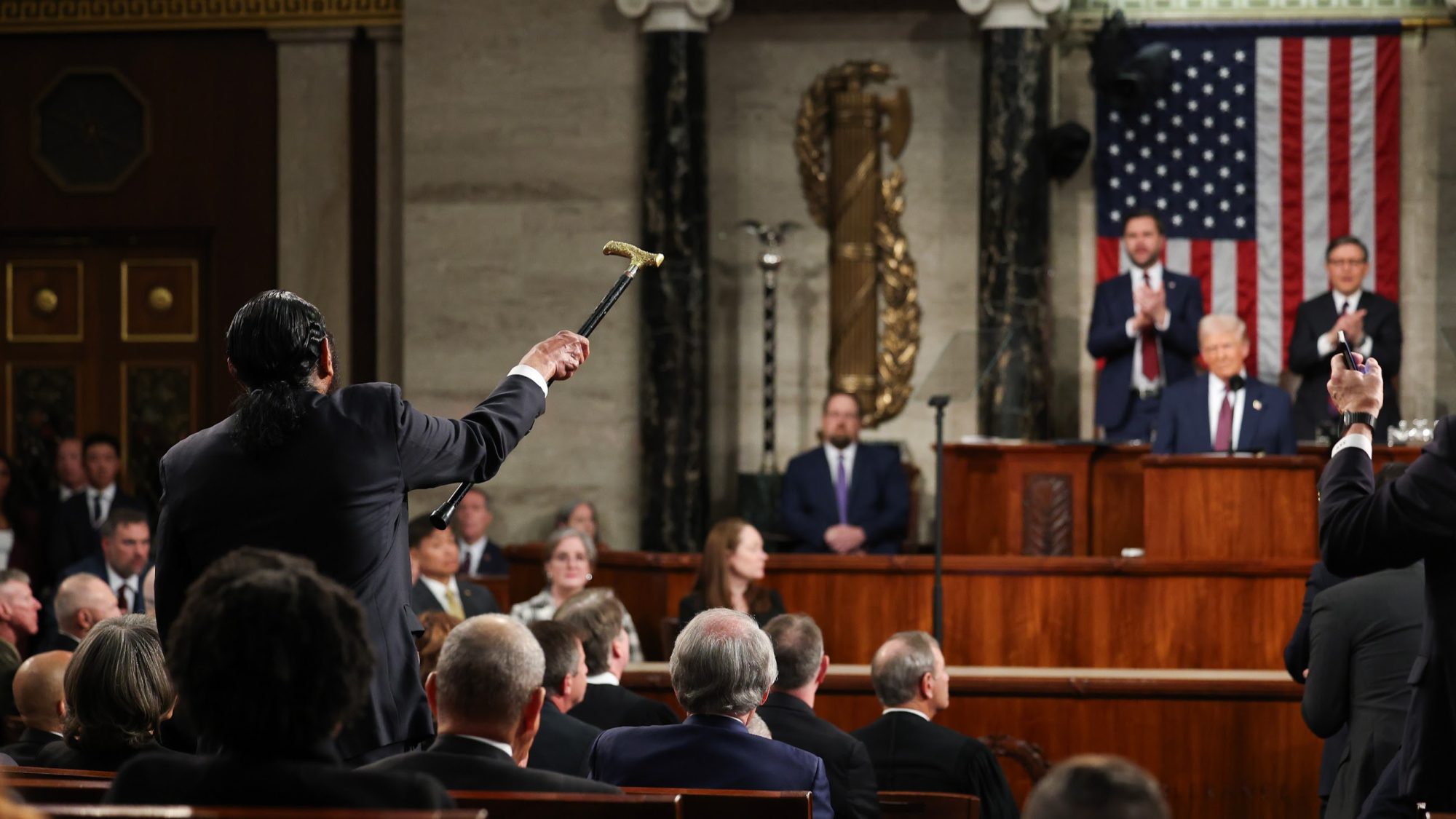 “You Have No Mandate!” Congressional Democrats Protest Trump’s Speech 2