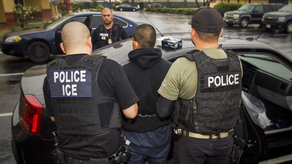 ICE officers arrest foreign national