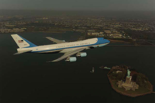 Photos: Air Force One’s Botched NYC Flyover – Mother Jones