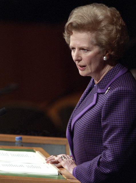 How Margaret Thatcher Made the Conservative Case for Climate Action ... - MJ Thatcher 640px UN