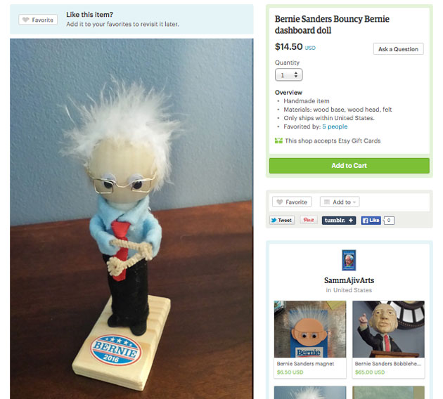 bernie sanders doll ebay