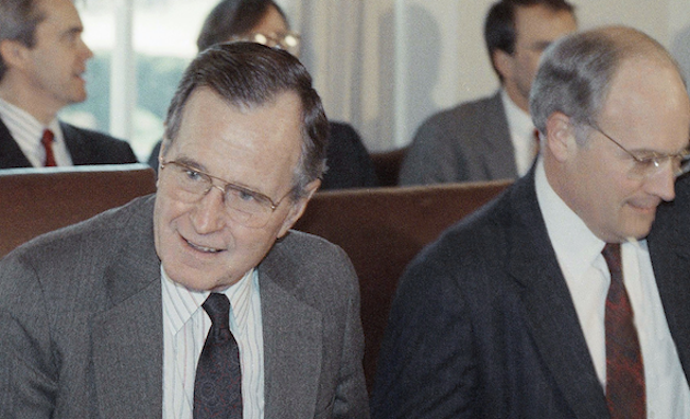 George H W Bush Tears Into Cheney And Rumsfeld Mother Jones