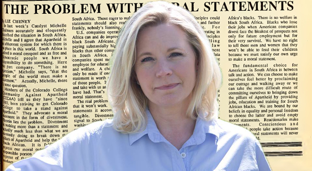 Liz Cheney’s 1988 Op-Ed on Anti-Apartheid Protestors: “Nobody’s