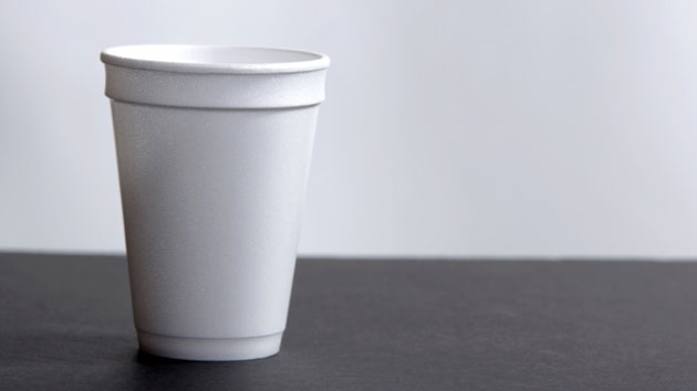 styrofoam coffee cups