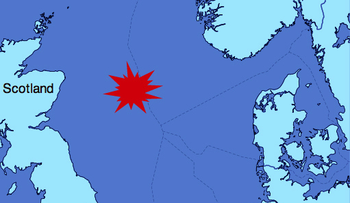 Elgin Field.:  Adapted from map by NordNordWest via Wikimedia Commons.
