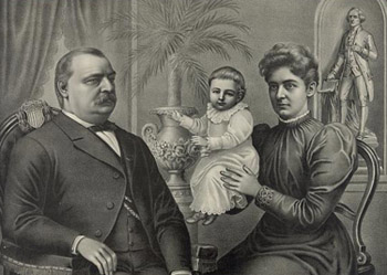 Ma, ma where's my pa? Grover Cleveland refuses to kiss yet another baby (his own).: Library of Congress
