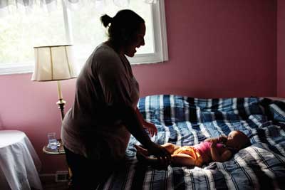 Erin Rodriguez and daughter Jocelyn.