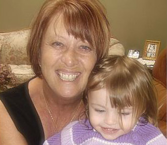 Linda Ware with granddaughter