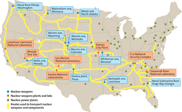 nuclear missile silo locations