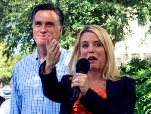 Florida Attorney General Pam Bondi at a Romney campaign event last September. : Cherie Diez/ZUMA