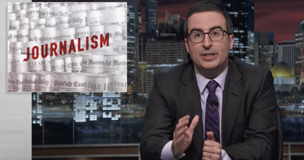 John Oliver Takes On the Bleak Future of Journalism – Mother Jones